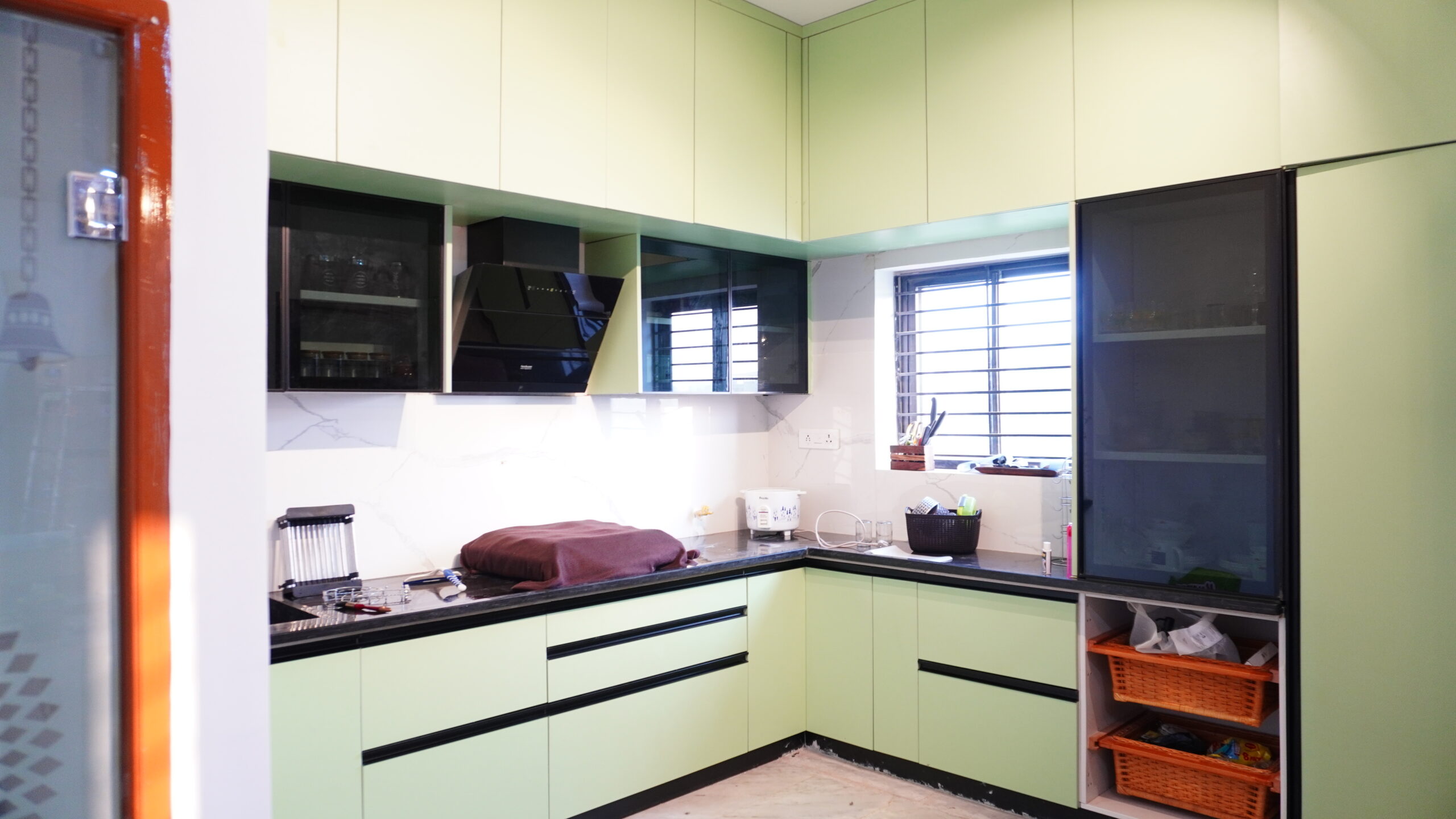 stainless steel kitchen cabinet