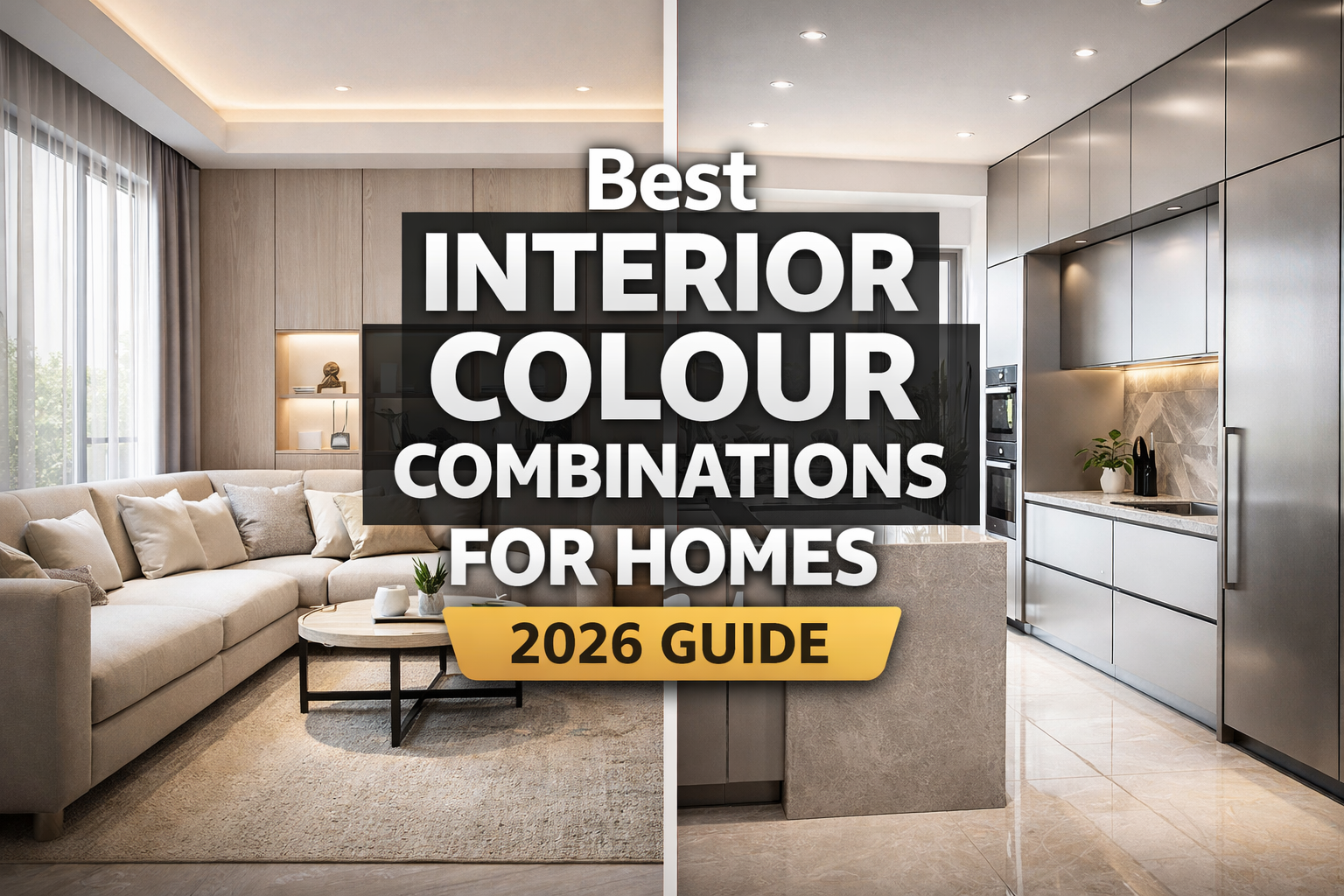 Best Interior Colour Combinations for Homes (2026) – Kitchen, Wardrobes & More