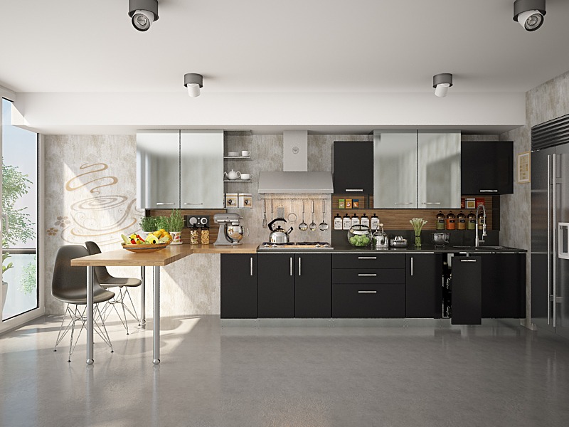 stainless steel modular kitchen in Hyderabad modern design