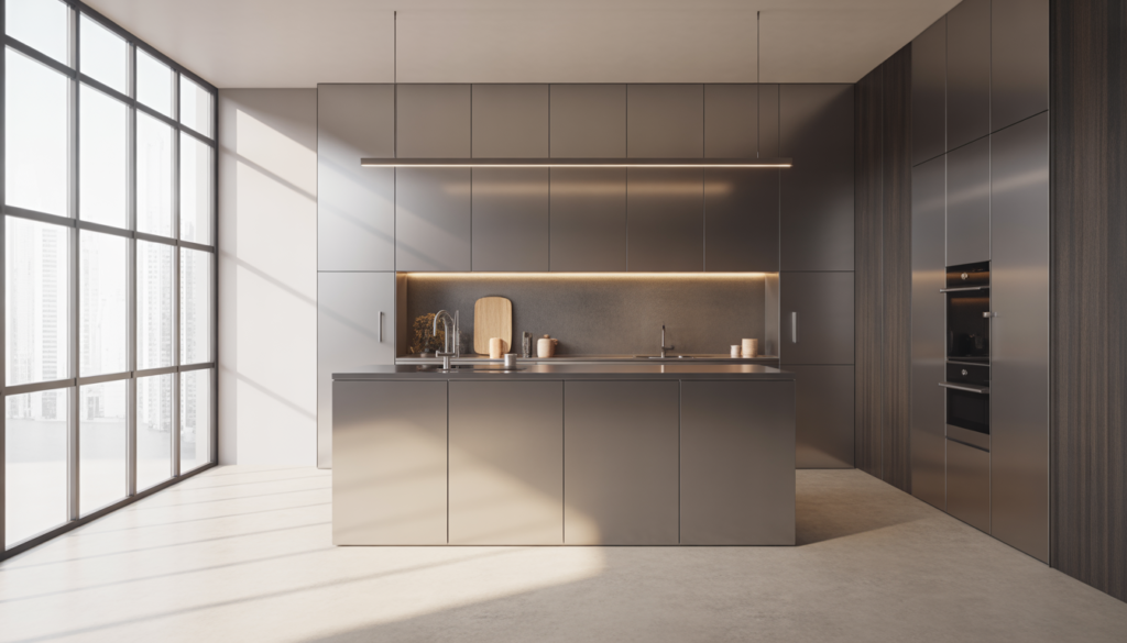 Stainless steel and aluminium interior design for termite proof and waterproof homes in Hyderabad