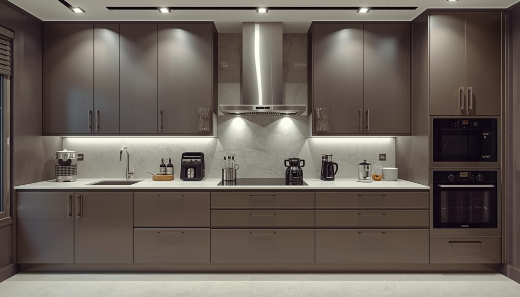 stainless steel modular kitchen Hyderabad Metal and More Interiors