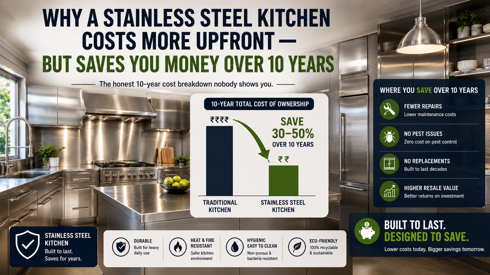 Stainless steel kitchen cost