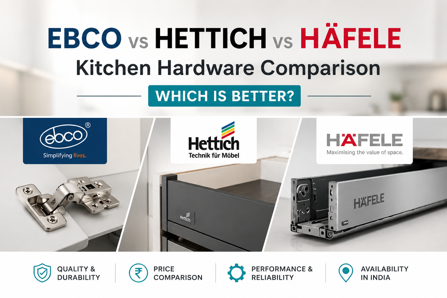 ebco vs hettich vs haffele copmarison