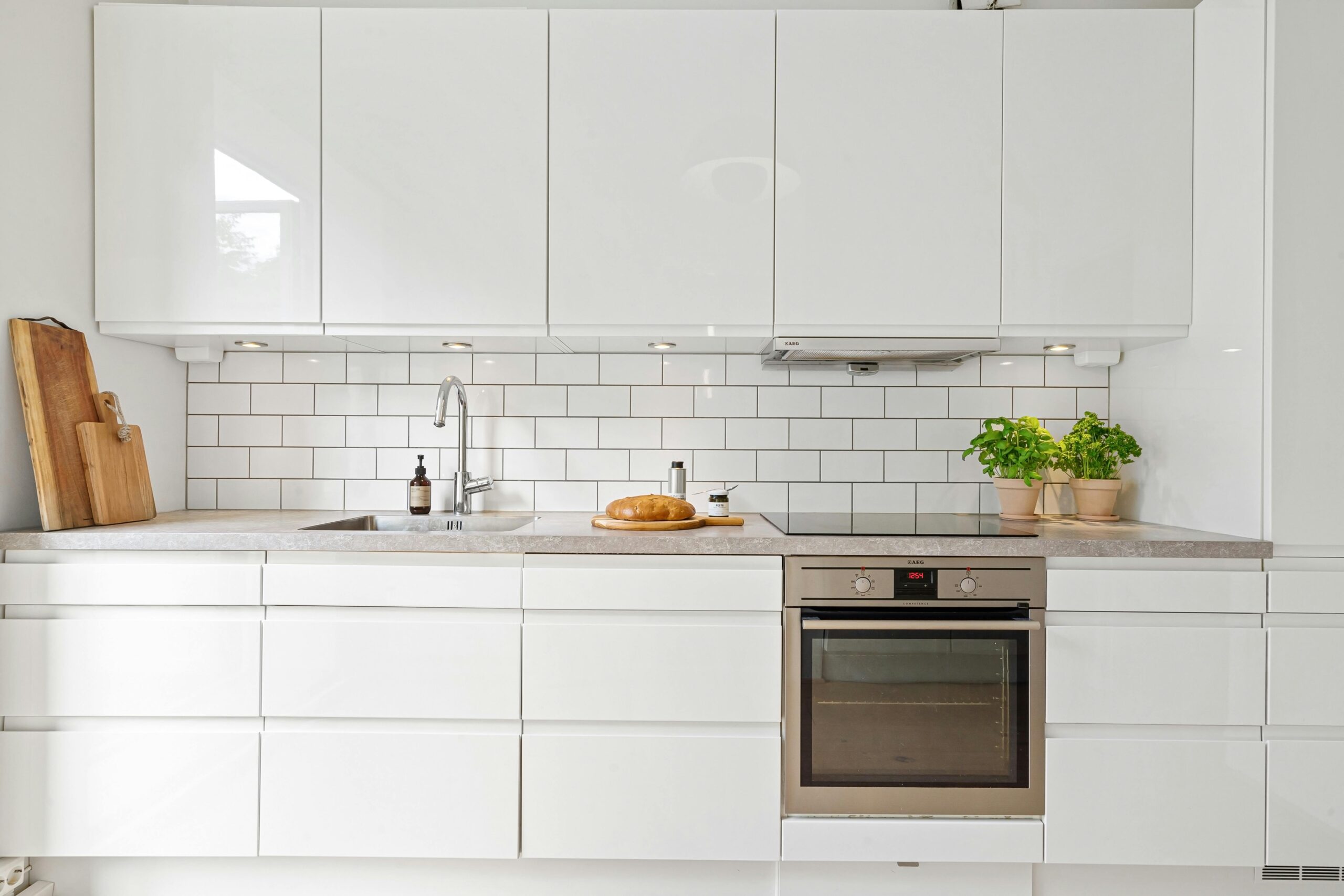 Modular kitchen renovation cost Hyderabad - straight layout replacement
