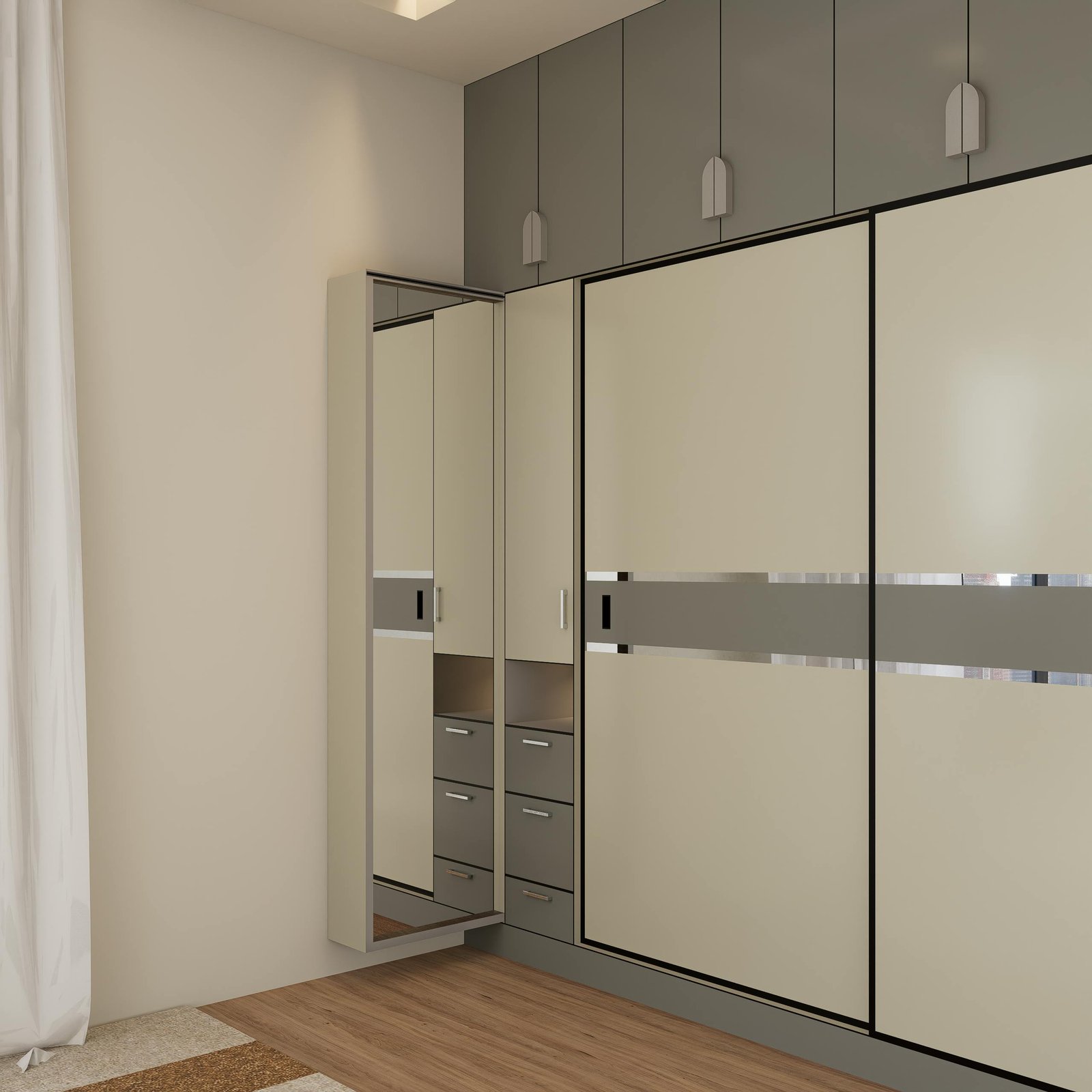 Sliding wardrobe Medchal bedroom