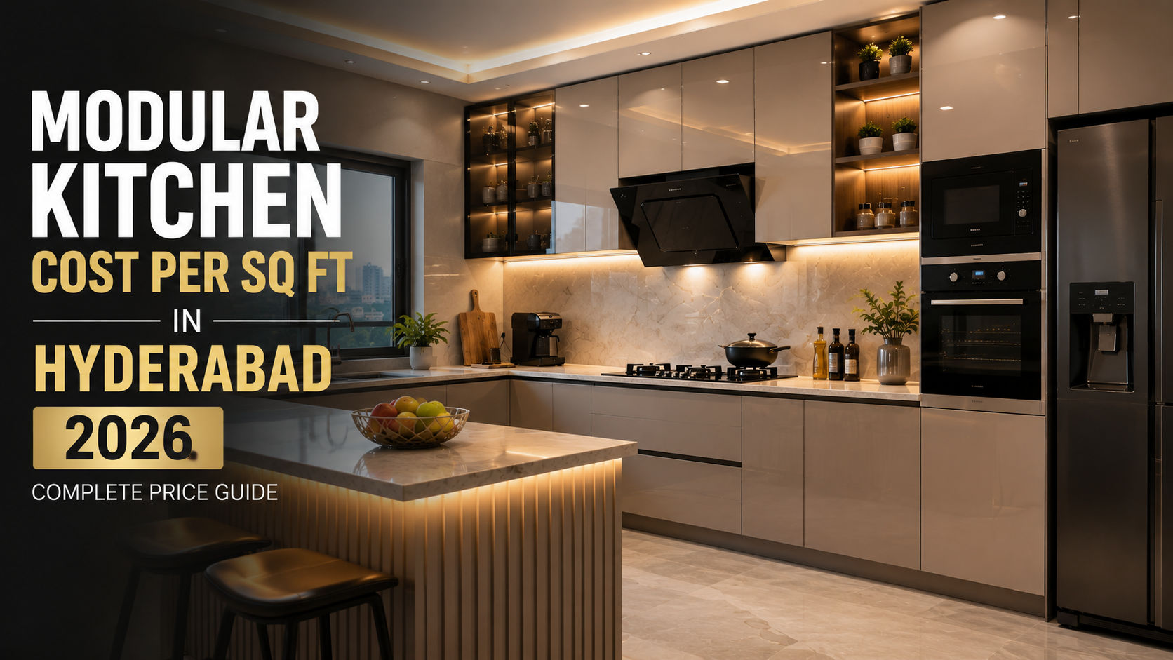 modular kitchen price per sft in hyderabad