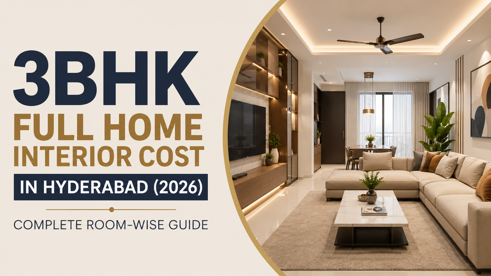 3bhk interior costin hyderabad