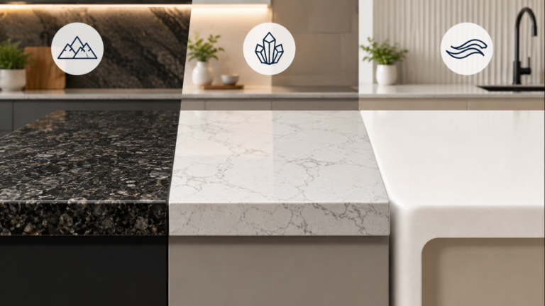 Granite vs Quartz vs Corian Countertops
