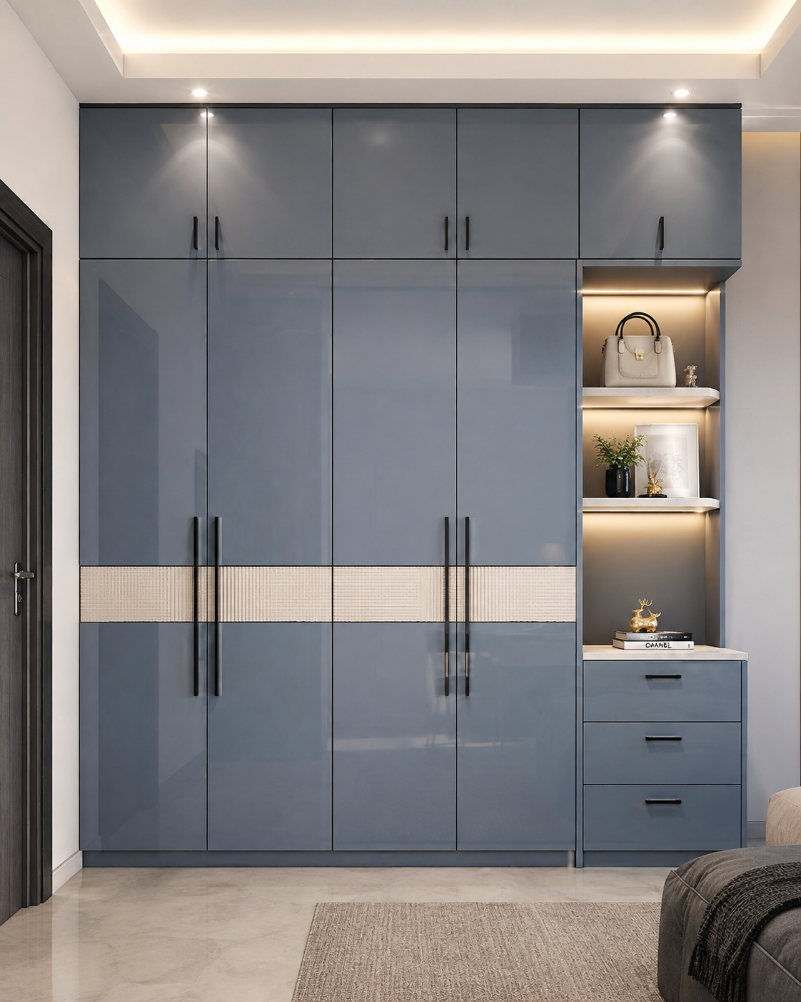 Acrylic finish galvanized steel wardrobe in Hyderabad