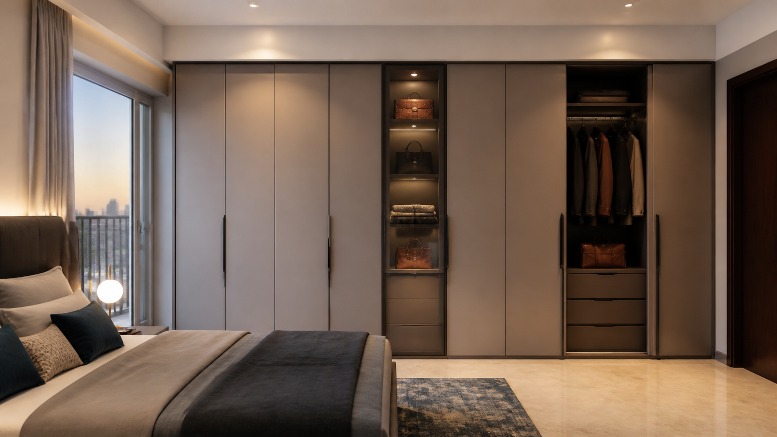 aluminium wardrobes by Metal and More Hyderabad