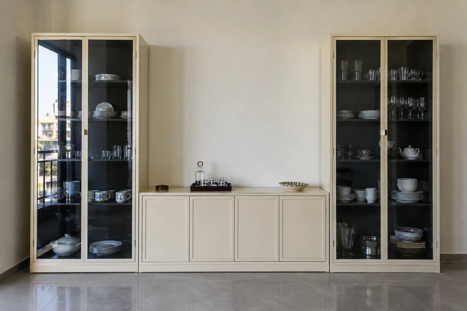 cream classic crockery design concept