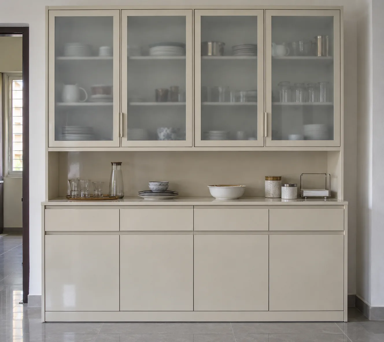 ivory panel crockery design concept