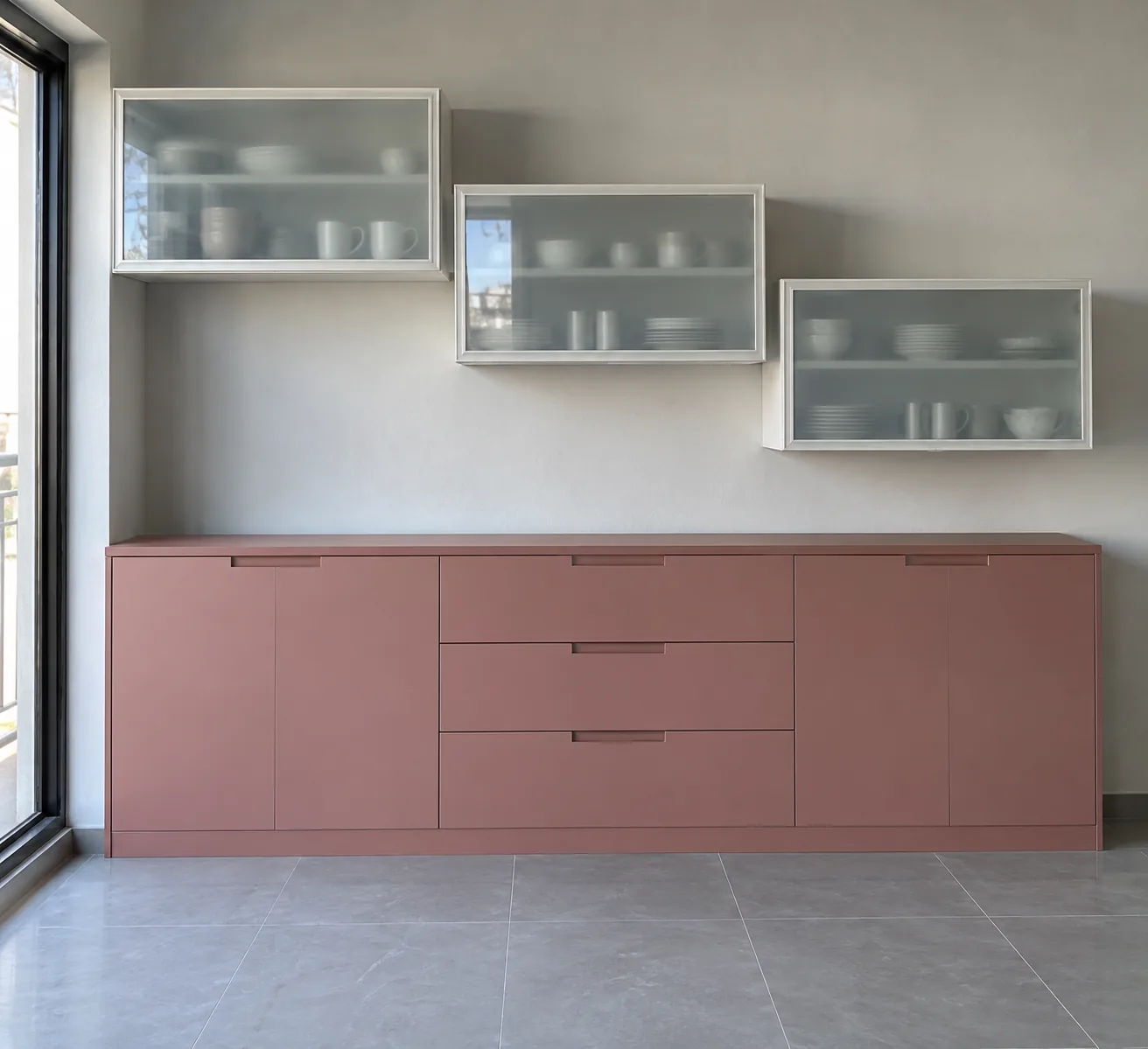 rose laminate crockery design concept