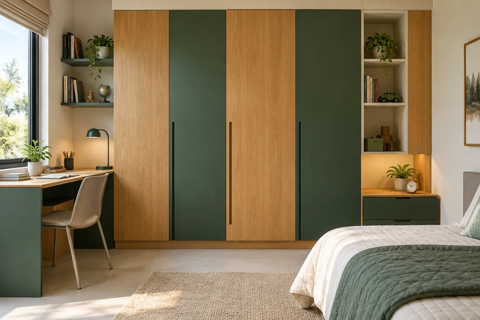 GI Asymmetric Laminate Slabs MM-CW099 Children Wardrobe concept