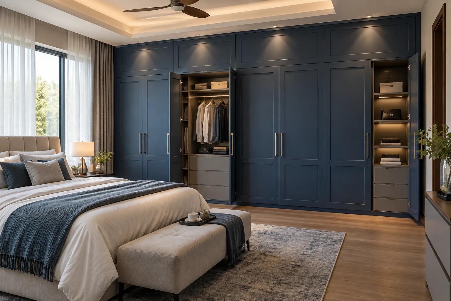 cobalt classic open bay wardrobe concept