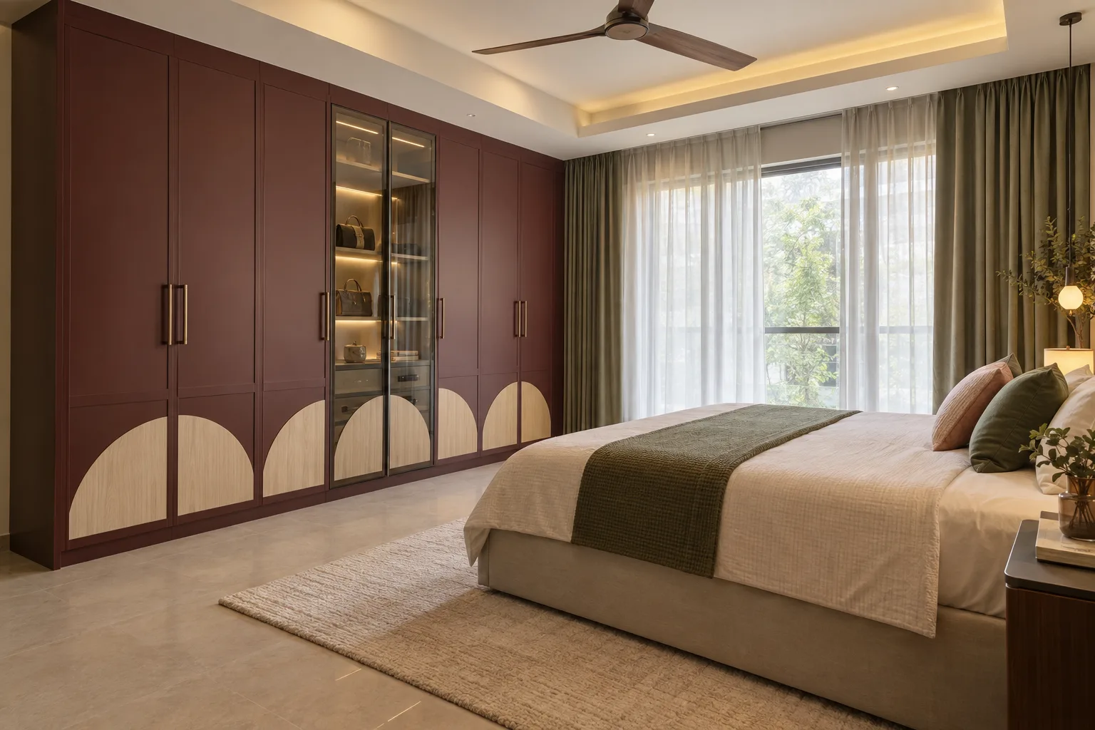 wine bottom half disc wardrobe concept