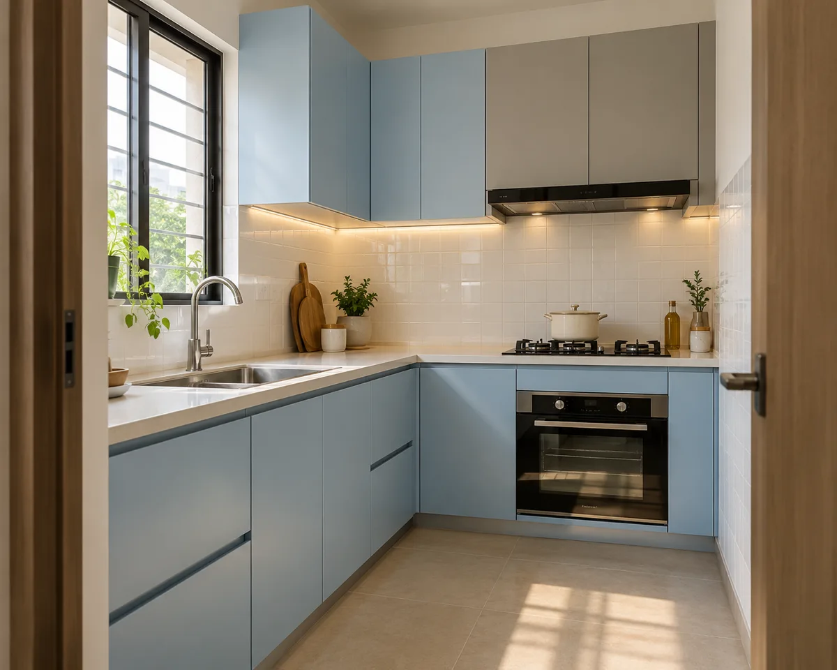 sky putty compact oven small kitchen — AI concept