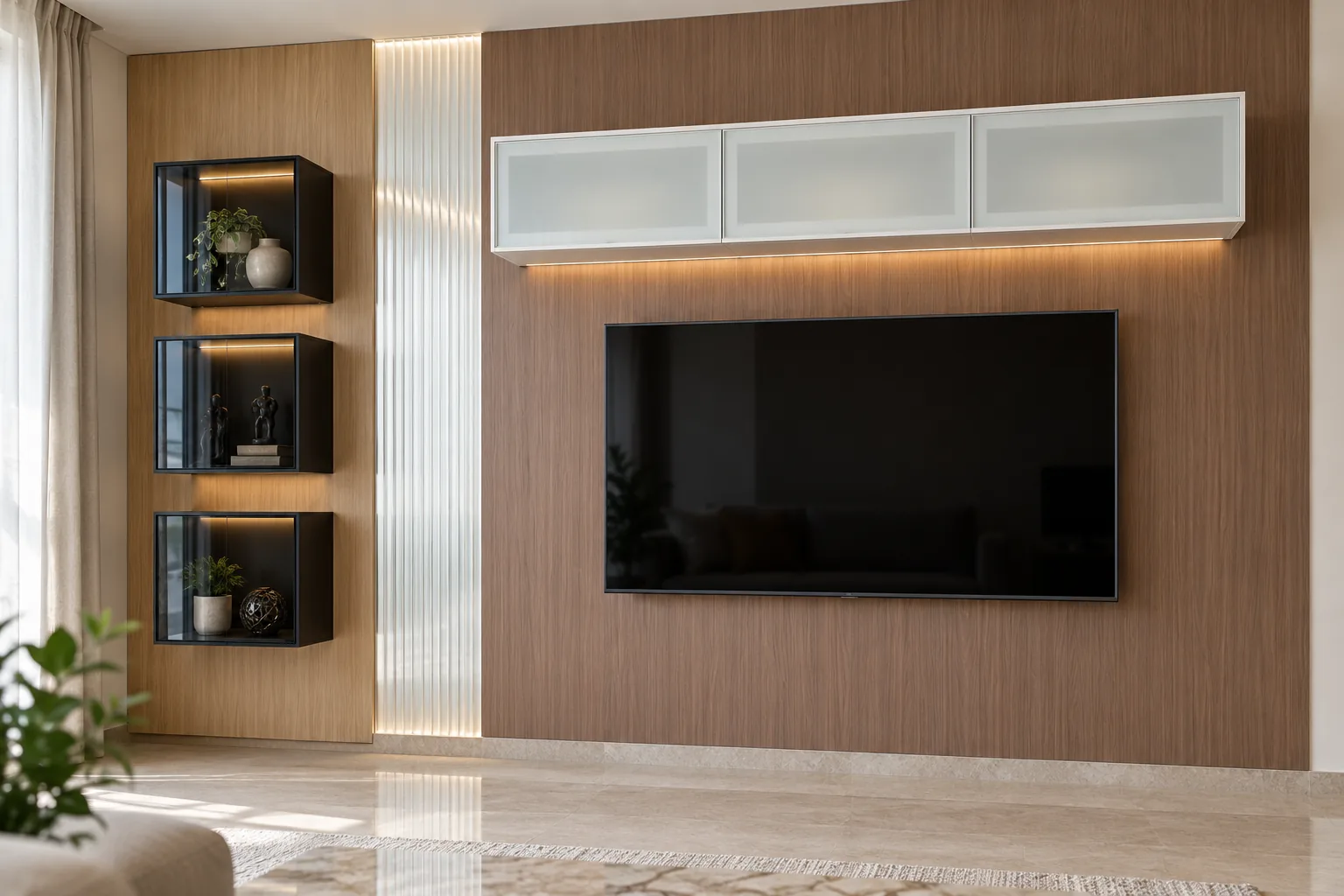 GI Bridge Stack TV Unit AI-generated design concept