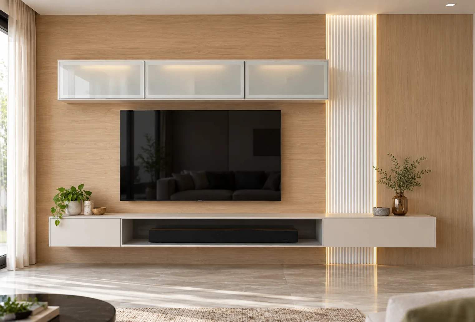 GI Bridge Slim TV Unit AI-generated design concept