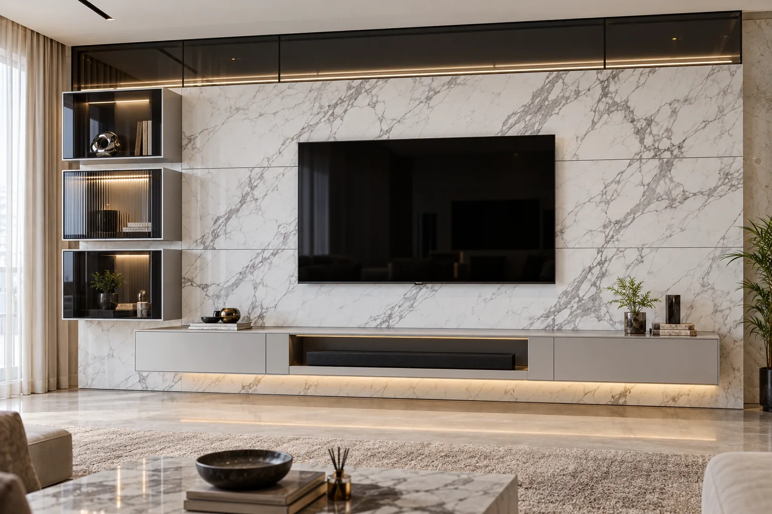 GI Stack Slim TV Unit AI-generated design concept