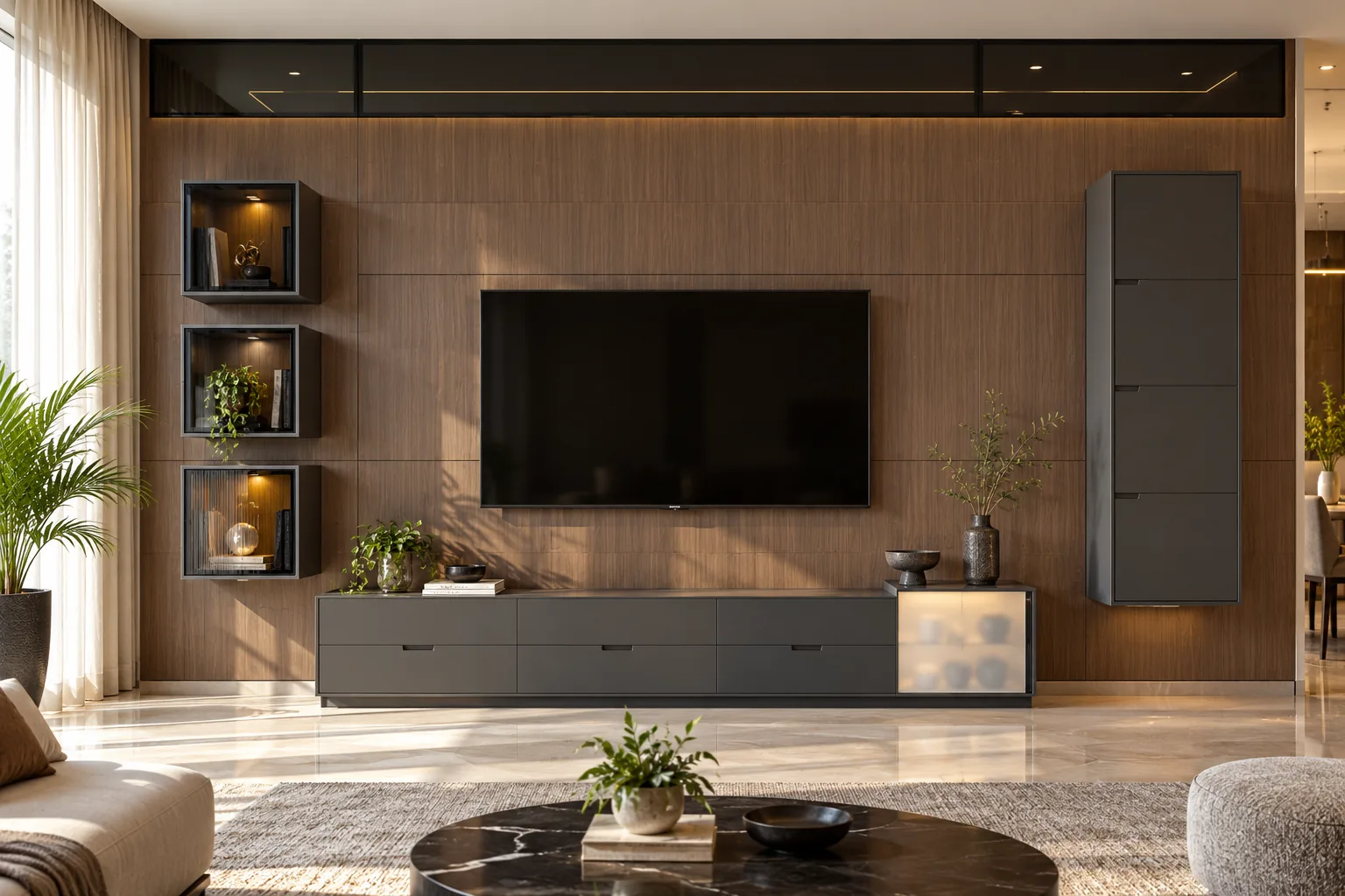 GI Stack Tall TV Unit AI-generated design concept