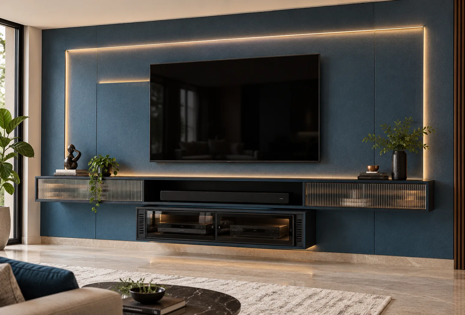 GI Slim Media TV Unit AI-generated design concept