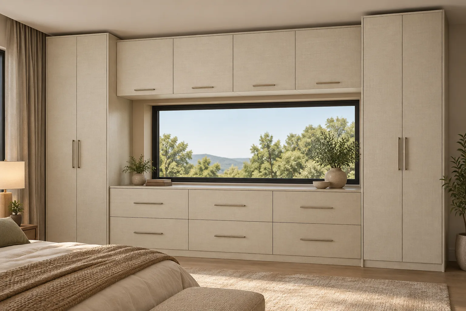 GI Linen Window Wardrobe — concept render