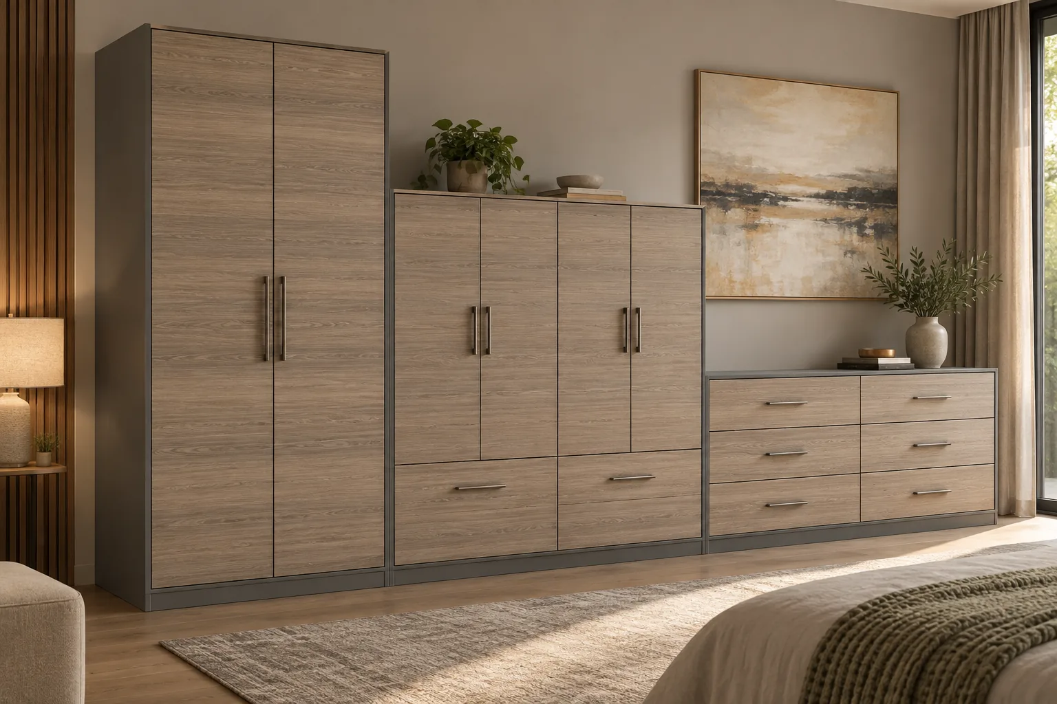 GI Ash Stepped Wardrobe — concept render