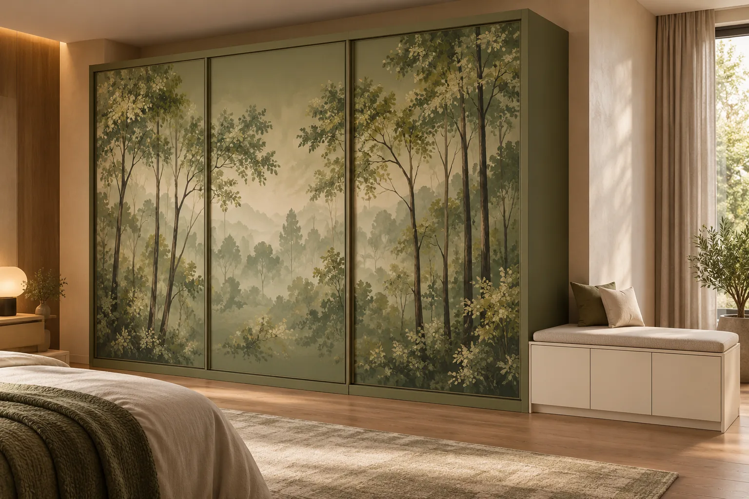 GI Olive Forest Wardrobe — concept render